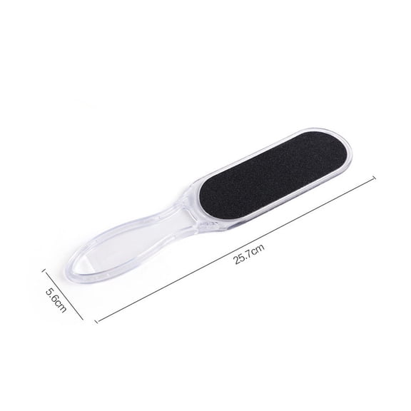 2026 New! Anti Dead Skin Cleaning Brush,Manicure Pedicure File | Transparent Handle Double Thickened Sandpaper Foot File/Foot Planer Combination Tool Finger (Toe) Care