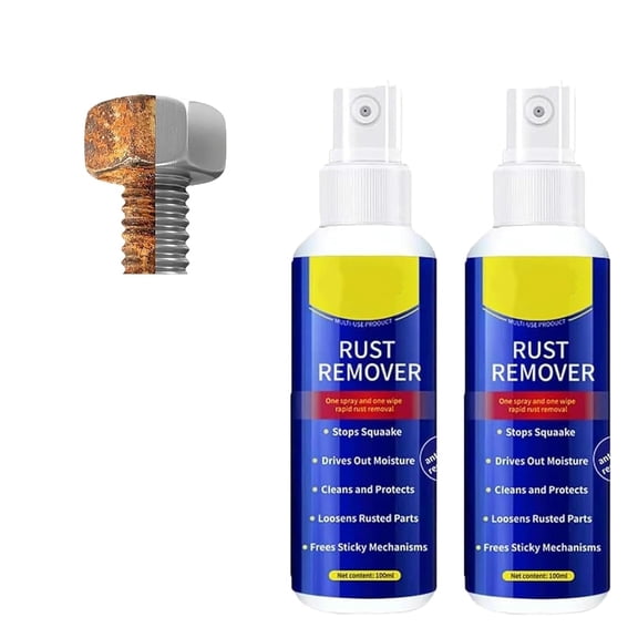 2026 New Anti-Rust Lubricant & Rust Remover Spray - Multi-Functional Quick-Acting Rust Removal for Vehicles, Tools, Chains, and More(RL 2 PCS)