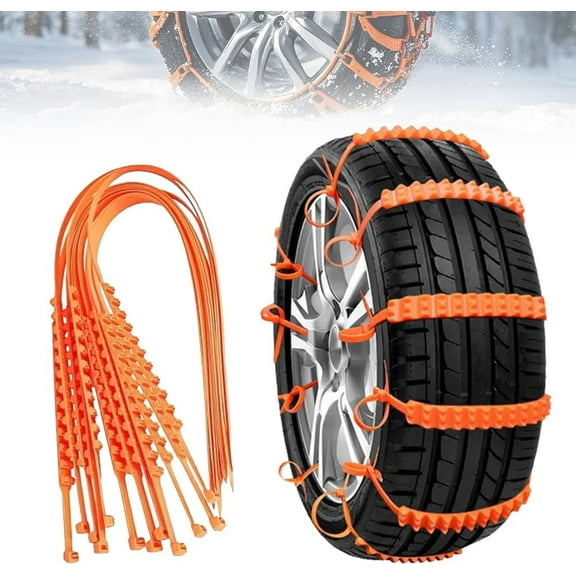 2026 New Anti-skid Chains, Universal Reusable Anti-skid PE Tire Chains,Emergency Traction Cables for Cars SUVs Trucks, Reusable Winter Safety Chains for Snow Ice Mud