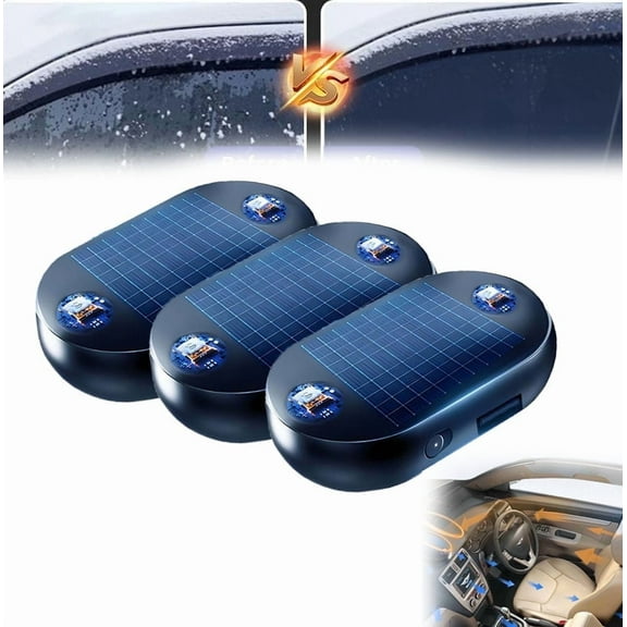 2026 New Electromagnetic Car Snow Removal Device, Portable Solar Electromagnetic Molecular Interference Freeze and Snow Remover Instrument for Ice and Snow Scraping(3pc)
