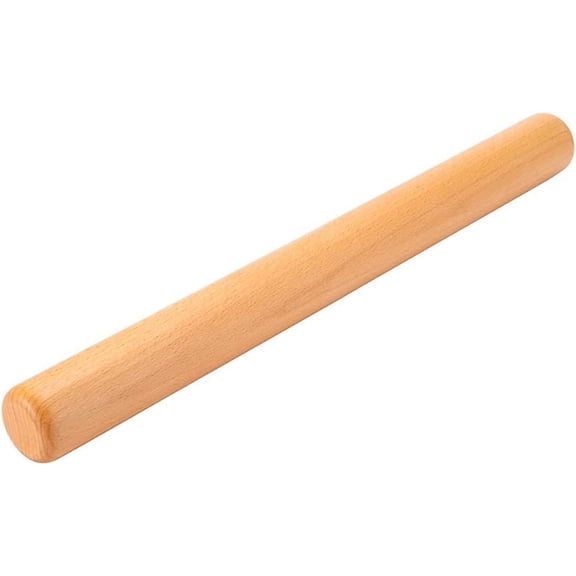 2026 New Arrival 13.8 Inch Straight Solid Wood Dough Roller, Smooth Non-Stick Wooden Rolling Pin for Pasta, Fondant, Cookie, Pizza & Homemade Pastry Baking Tool