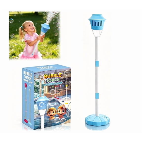 2026 New Automatic Bubble Machine, Rechargeable Bubble Torch Garden Lamp, Adjustable Height Street Light for Outdoor Garden, Patio, Wedding, Party and Event Decor
