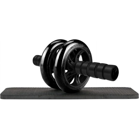2026 New Automatic Rebound Ab Roller Wheel, Abdominal Exercise Machine with Knee Pad, Core Strength Trainer for Home Gym, Portable Silent Dual Wheel Abs Workout Equipment for Men Women Belly