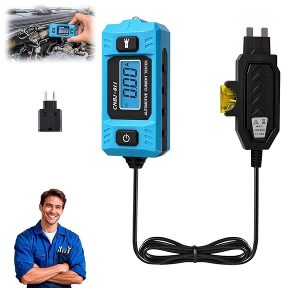 2026 New Automotive Circuit Fault Probe Tester Car Current Tester with LED Display & Front Lighting, Waterproof Relay & Fuse Blade Checker