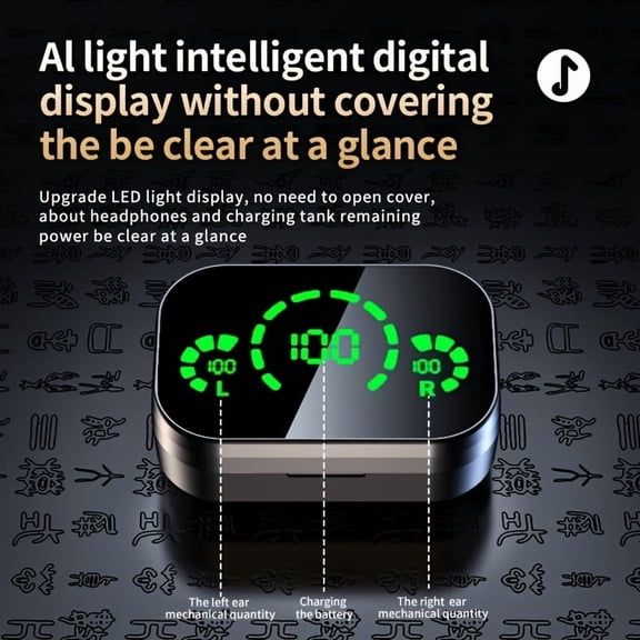 2026 New BT5.4 Wireless Earbuds, 800mAh High-Capacity Battery, Stylish Mirror Design, Noise Isolation for Sports & Daily Use