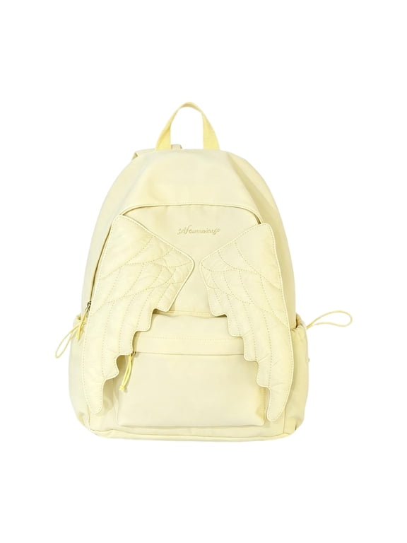 2026 New Back to School Backpack Cute Daypack with Wings Nylon School Bag for Women