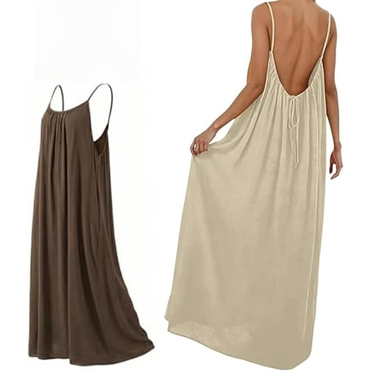 2026 New Backless Cami Dresses for Women, Cami Lounge Dress Backless ...