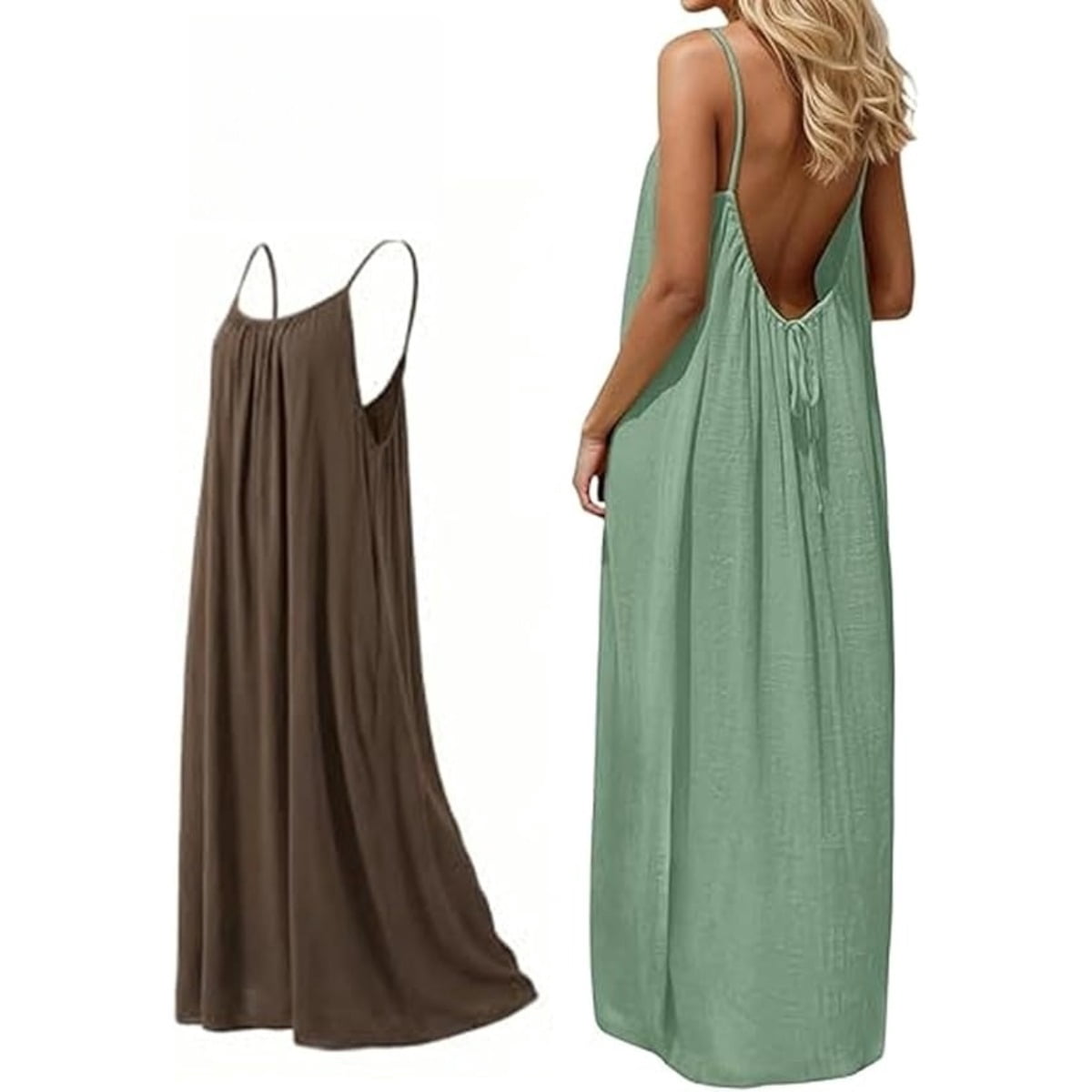 2026 New Backless Cami Dresses for Women, Cami Lounge Dress Backless ...