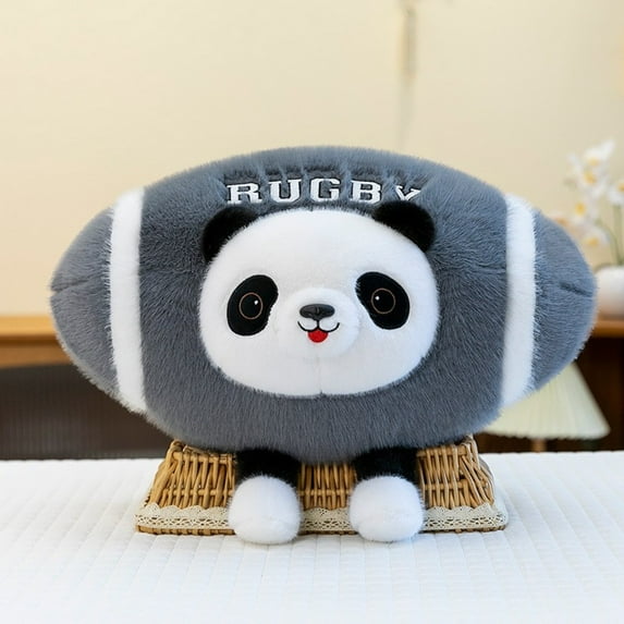 2026 New Bear Plush Toys, Stuffed Animals Toys Bear Soft Pillow Toys, Football Pillow, Football Bear Pillow,Sleeping, Best Birthday Gifts for Holiday Xmas Easter for Friend and Family (Panda, B)