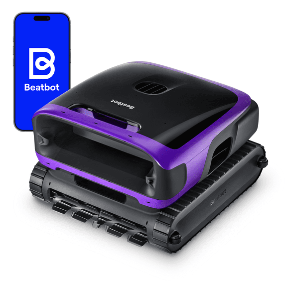 (2026 New) Beatbot Sora 70 Pool Vacuum Robot, 360 Top-to-Bottom Cleaning, Smart Surface Parking, 6L Capacity, 6800GPH Super Power for Above & In-Ground Pools Up to 3,200 sq. ft, Midnight Purple