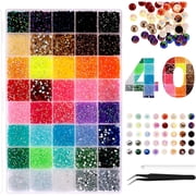 2026 New Bedazzler Kit with Rhinestones, Multi-Purpose Bedazzling Kit With Glue, Resin Jelly Flatback Gems Bedazzling Kit, Colorful 3mm Rainbow Rhinestones for Nail Art and Fashion