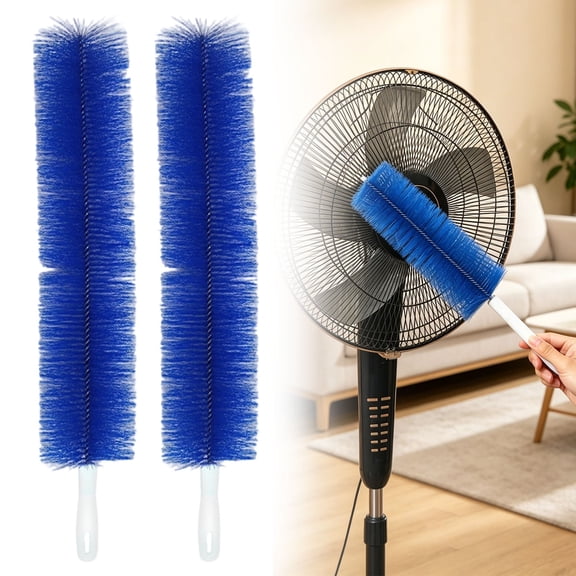 2026 New Bendable Fan Cleaner Brush Flexible Head Dust Remover Hangable Dust Sweeper Air Vent Dust Cleaner Multi-Scene Cleaning Tool Washable Reusable Duster Soft Dense Bristle Wand