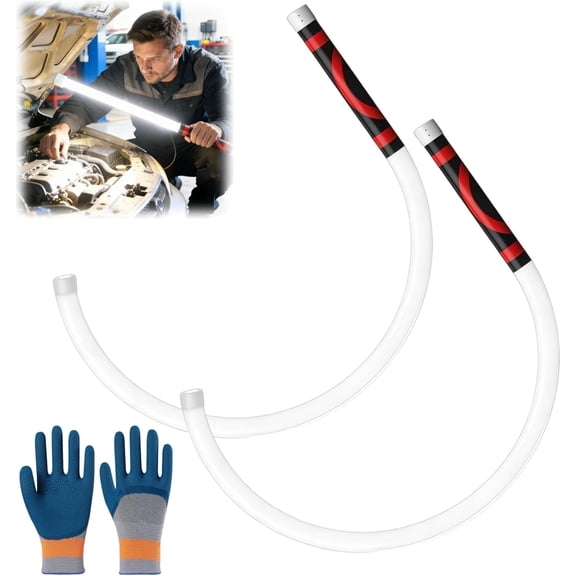 2026 New Bendable LED Light, Flexible LED Flashlight Stick 44" Bendable Work Light, High-Lumen Output, 3 Modes, Mechanic Tool for Car Repair, Engine Bay, Inspection, Narrow Spaces