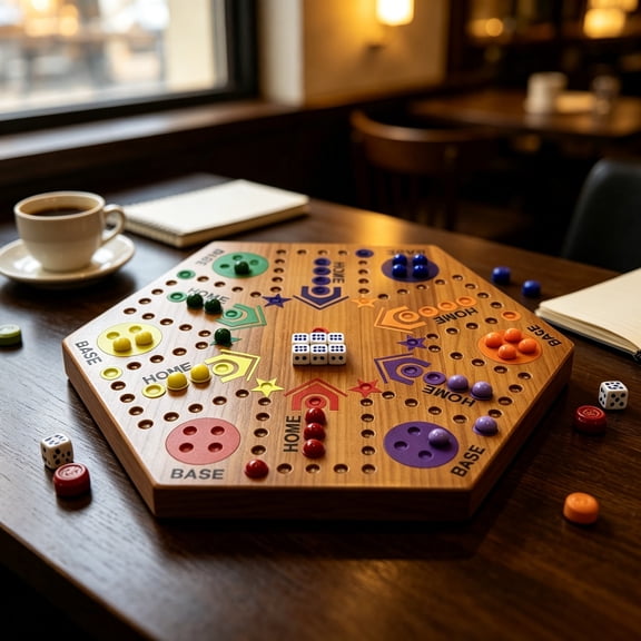 2026 New Board Games for Adults Six-Player Match Board Games for Family Night Flight Chess Aggravation Board Game Style for Home Travel Parties Game Night