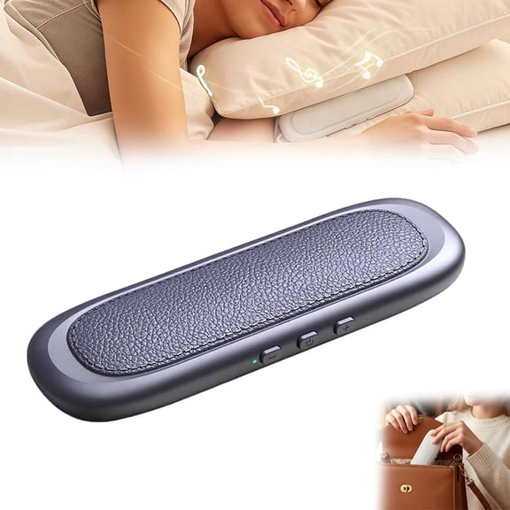 2026 New Bone Conduction Under Pillow Sleep Speaker, Ultra-Thin Bluetooth 5.3 Mini Pillow Speaker Auto-Off with White Noise, Private Design for Side & Light Sleepers Bedside Listening (Blue*1pc)
