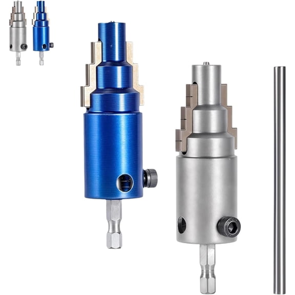 2026 New Broken Pipe Extractor Tool, 1/2", 3/4" Broken Valve Extractor Tool with 40crv Steel Hex Shank, Portable Pipeline Extraction Tool, Easy to Operate, For Faucet Bolts (Blue+Silver)