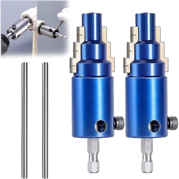 2026 New Broken Pipe Extractor Tool 40CRV Steel Hex Shank for 1/2", 3/4", 1" Pipes | Removes Rusted/Frozen Faucet Bolts & Angle Valves (RL Blue, Set of 2)