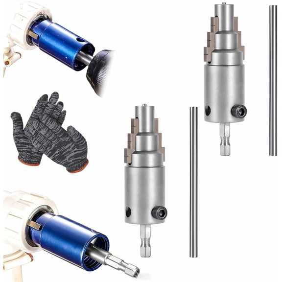 2026 New Broken Pipe Extractor Tool,Broken Pipe Extractor Tool for 1/2", 3/4", 1",Broken Valve Extractor Tool with 40 Steel Hex Shank for Removes Damaged Faucet Bolts (2PC-A)