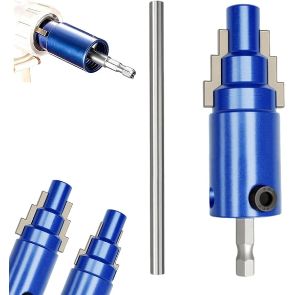 2026 New Broken Pipe Extractor Tool, Broken Pipe Extractor Tool for 1/2" 3/4" 1" Pipes, Broken Valve Extractor Tool with 40CRV Steel Hex Shank (1PC-Blue)