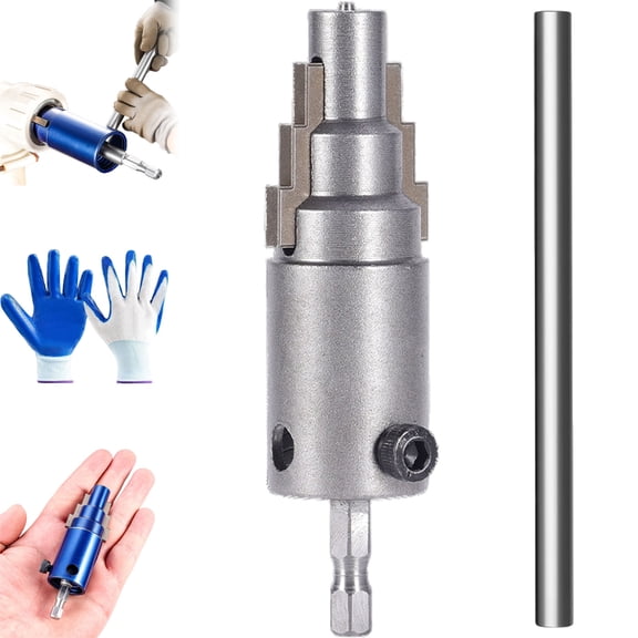 2026 New Broken Pipe Extractor Tool, Broken Pipe Extractor Tool, Pipes Threading Tool, Internal Pipes Wrench with 40CRV Steel Hex Shank for 1/2", 3/4", 1" (B)