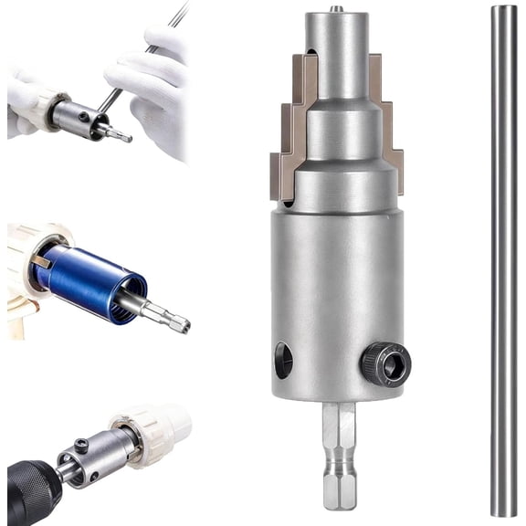 2026 New Broken Pipe Extractor Tool, Heavy Duty 40CRV Steel Pipe Removal Set for 1/2", 3/4", & 1" Pipes, Damaged Water Pipes & Valve Extractor for Faucets, Angle Valves, and Stripped Bolts (Silver)