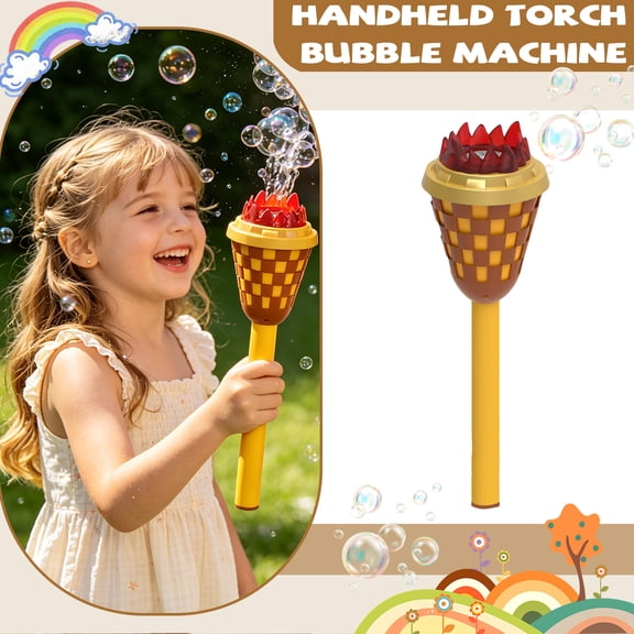 2026 New Bubble Machine, Bubble Torch Garden, Outdoor Battery Powered Bubble Maker for Outdoor Garden, Patio, Wedding, Party and Event Decor