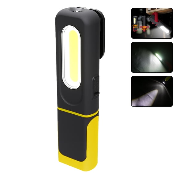 2026 New COB Work Light, USB Rechargeable Magnetic Rotating Spotlight with Hook, Portable Flashlight with Hook Design Suitable for Camping, Emergency, Fishing, Construction Sites, Halloween