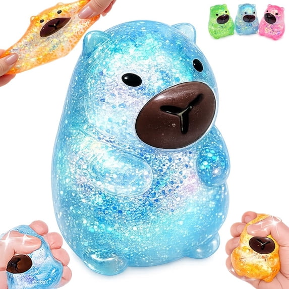 2026 New Capybara Squeeze Squishies Toys, Stress Balls for K*ids, Sensory Toys for Teens, Animal Party Favors Stress Relief Gifts Squishies Sugar Ball, Classroom Prizes Easter Basket Stuffers Gifts