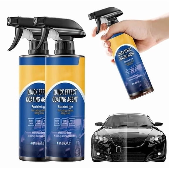 2026 New Car Coating Spray, Quick Effect Car Coating Spray, CarScratch Polish Spray, Multi-Purpose Oil Film Emulsion Glass Cleaner, Easy DIY Detailing, Universal Use (RL)