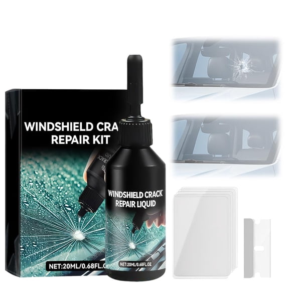 2026 New Car Windshield Crack Repair Kit, Premium Windshield Repair Kit for Chips and Cracks Car Glass Repair Kit, Cracks Gone Glass Kit Automotive Windscreen Tool.