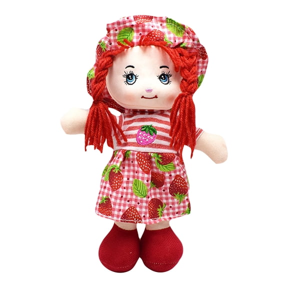 2026 New Cartoon Doll Plush Toys, Stuffed Animals Toys Cartoon Doll Soft Pillow Toys, 9.8" Playable Plush Toy, Cute Cotton Filling, Birthday Gifts for Holiday Xmas Easter for Friend (9.85", Red)
