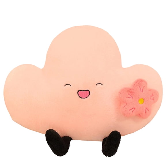 2026 New Cartoon Doll Plush Toys, Stuffed Animals Toys Soft Pillow Toys, Cartoon Clouds Shaped Throw Pillows, Waist Rest, Birthday Gifts for Holiday Xmas Easter for Adult(Plush Toys, Pink)