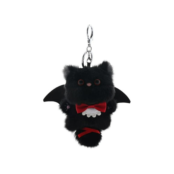 2026 New Cat Plush Toys Hanging, Stuffed Animals Toys Cat Soft Pillow Toys, Sleeping Dolls, Soothing Toys, Best Birthday Gifts for Holiday Xmas Easter for Friend and Family (Cat, Black)