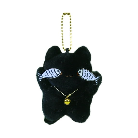 2026 New Cat Plush Toys, Stuffed Animals Toys Cat Soft Pillow Toys, Cute Animal Series Soft Stuffed, Best Birthday Gifts for Holiday Xmas Easter for Friend and Family (Cat, Black)