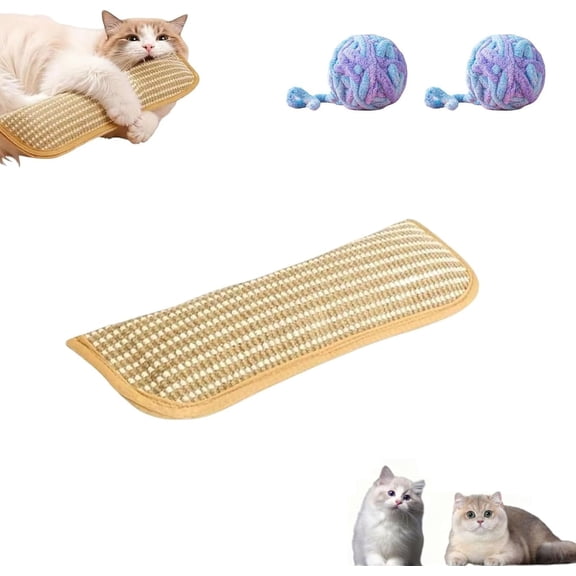 2026 New Catnip Kicker Pillow, Catnip Cat Toys, Interactive Chew Toy for Anxiety Relief, Dual Hemp Rope Cat Chew Toys 2 Size Options