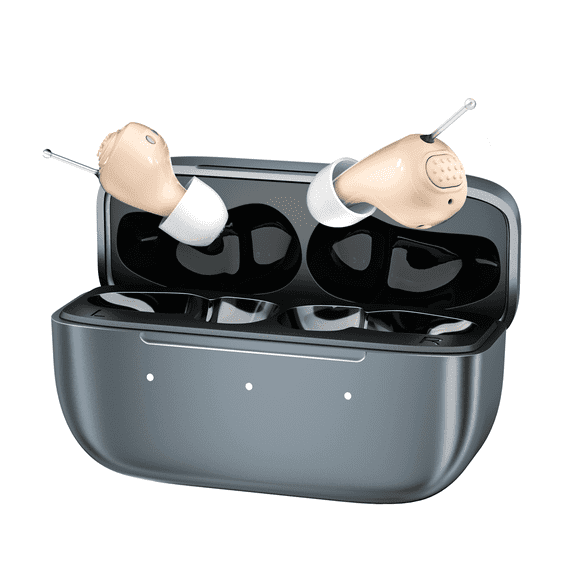 2026 New Ceretone Luma OTC Hearing Aids Rechargeable IP65 Waterproof, Superior Sound Quality, Beige