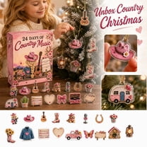 2026 New Christmas Library Advent Calendar,24Pcs 2D Flat Figurine ...