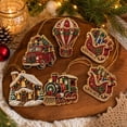 thumbnail image 1 of 2026 New Christmas Diamond Painting Suncatcher Kit, 6Pc Acrylic DIY Diamond and Pearl Art Painting, Mini Crystal Art Hanging Ornament Kit, Xmas Decorations for Home Wall Tree and Gift, 1 of 7