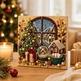 thumbnail image 1 of 2026 New Christmas Diamond Painting Suncatcher Kit, Acrylic DIY Diamond and Pearl Art Painting, Crystal Art Hanging Ornament Kit, Xmas Decorations for Home Wall Decor and Gift, 1 of 4