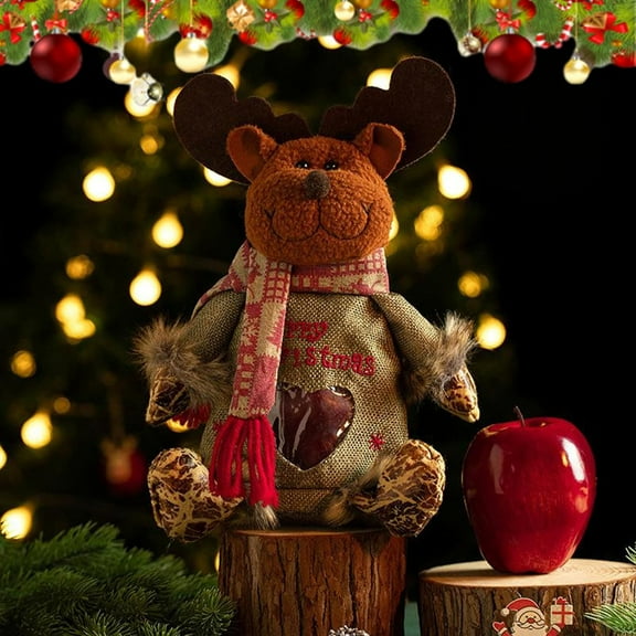 2026 New Christmas Gift Bags Zipper Design, Reusable Christmas Zipper Gift Bags, Thickened Felt Material, For Packaging of Apples, Candies, Small Toys and Gifts (Set A + Set B, 6pcs)