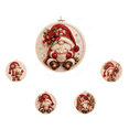 thumbnail image 1 of 2026 New Christmas Gnome Diamond Art Ornament Kit | Luxury Flocked Canvas with Scratch-Resistant Non-Fading Pearl Beads DIY Handmade Holiday Hanging Decor, 1 of 4