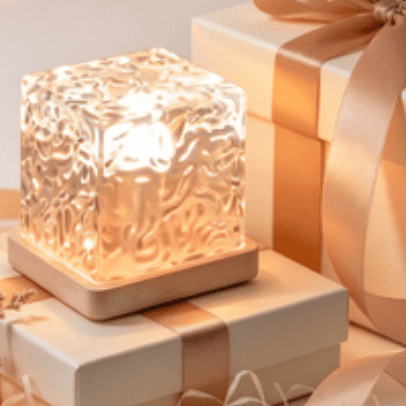 2026 New Christmas Midnight Aura Cube Lamp, LED Mood Cube Night Light, USB Powered Decorative Table Lamp, Warm Glow Ambient Lighting, Stylish Room Accent Lamp, Ideal Home Decor Gift