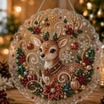 thumbnail image 1 of 2026 New Christmas Pearl Art DIY Diamond Painting Hanging Suncatcher Ornament Double-sided Santa Christmas Diamond Art Suncatcher Kits Handmade Holiday Rhinestone Gem Craft Wall Window Decor(B), 1 of 6
