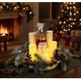 thumbnail image 1 of 2026 New Christmas Reindeer Flameless Lighted Candle Centerpiece, Holiday Table Mantel Decor with Warm Glow, Festive Candle Decoration for Dining Room Living Room and Seasonal Gift, 1 of 4