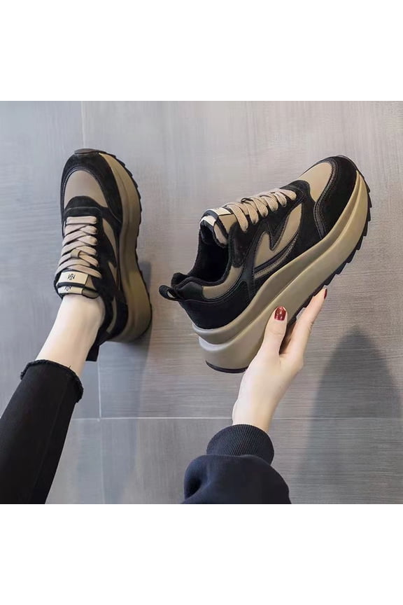 2026 New Chunky-Soled Dad Sneakers for Women, Fashionable on Instagram, a Popular Model for Autumn And Winter, Ideal for Student Casual Sports., Women Shoes