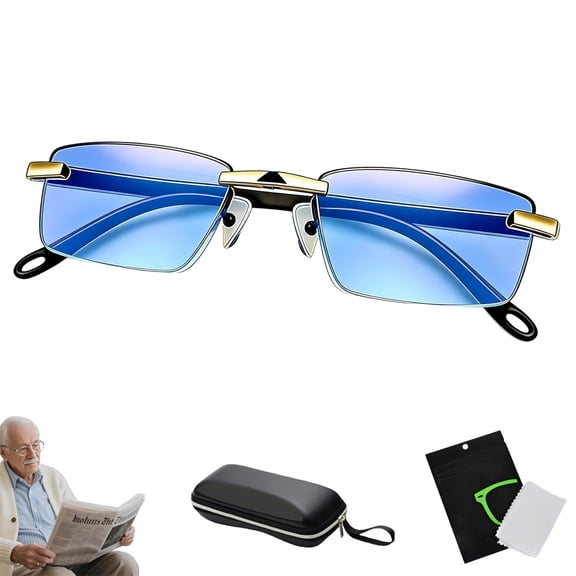 2026 New Clarity Blue Auto Focus Glasses, Self Adjusting Intelligent Dual Focus Eyewear for Men and Women