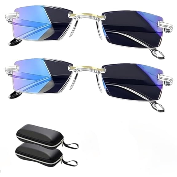 2026 New Clarity Blue Auto Focus Glasses Self Adjusting Women Clarity Auto Focus Glasses Men Intelligent Dual Focus Glasses
