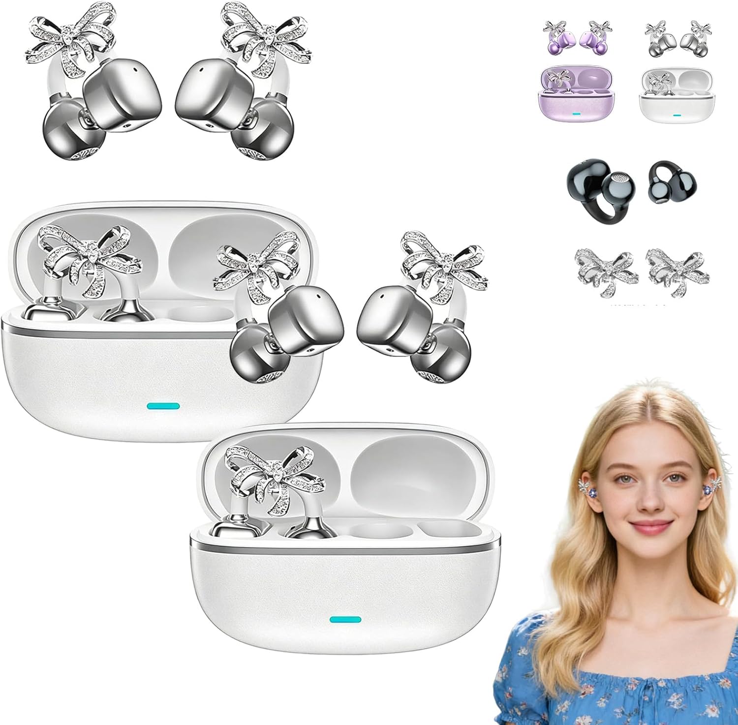 2026 New Clip-On Open-Ear Headphones – Wireless Bluetooth Earbuds with ...