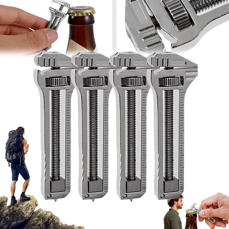 2026 New Compact Titanium Multitool, Mini Multitool Wrench, Multifunctional Bottle Opener and Wrench Tool, For Outdoor Camping Hiking Backpacking Repairing