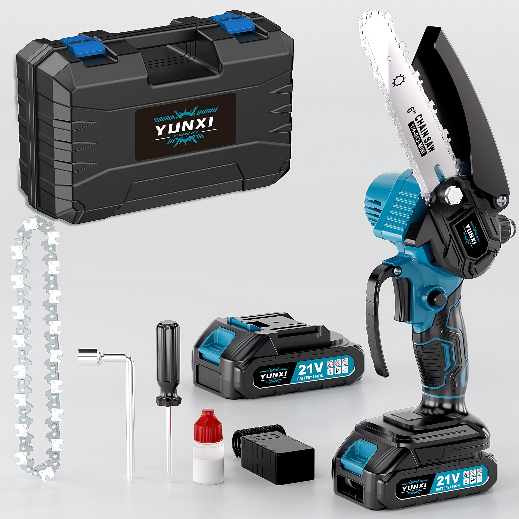 2026 New Cordless Mini Chainsaw, Battery Powered Portable Handheld Saw for Tree Pruning Wood Cutting Garden Use